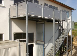 Balkon f�r Gewerbebetrieb